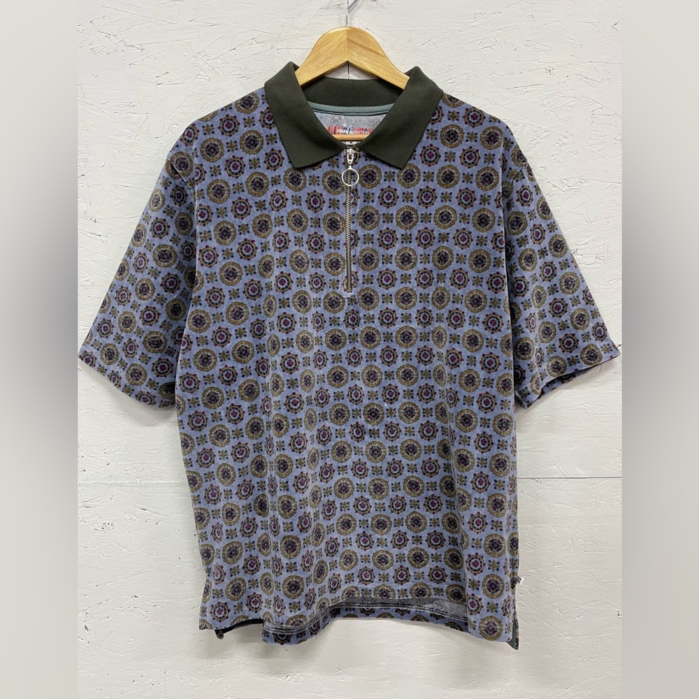 Urban Outfitters Velour Polo Shirt, Size M